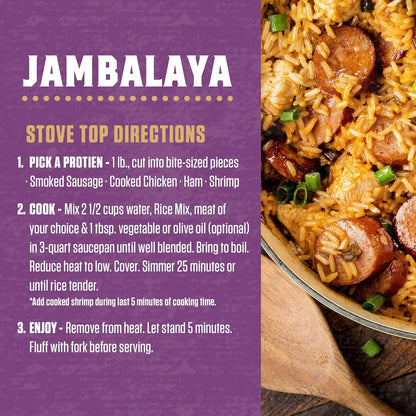 Zatarain's Jambalaya Rice Mix – Stocking Stuffer and Holiday Pantry Gift for Busy Home Chefs