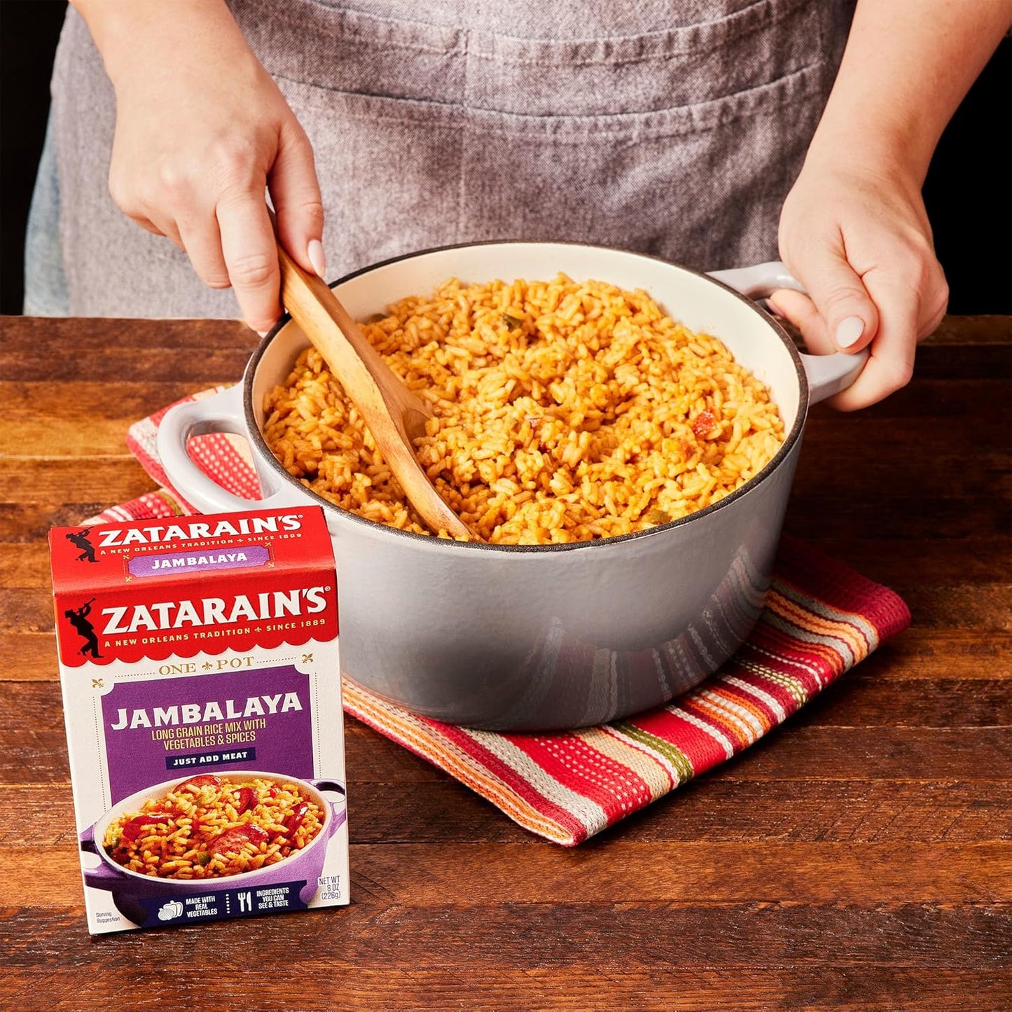 Zatarain's Jambalaya Rice Mix – Stocking Stuffer and Holiday Pantry Gift for Busy Home Chefs
