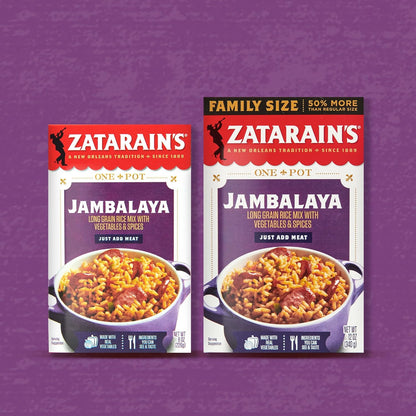 Zatarain's Jambalaya Rice Mix – Stocking Stuffer and Holiday Pantry Gift for Busy Home Chefs