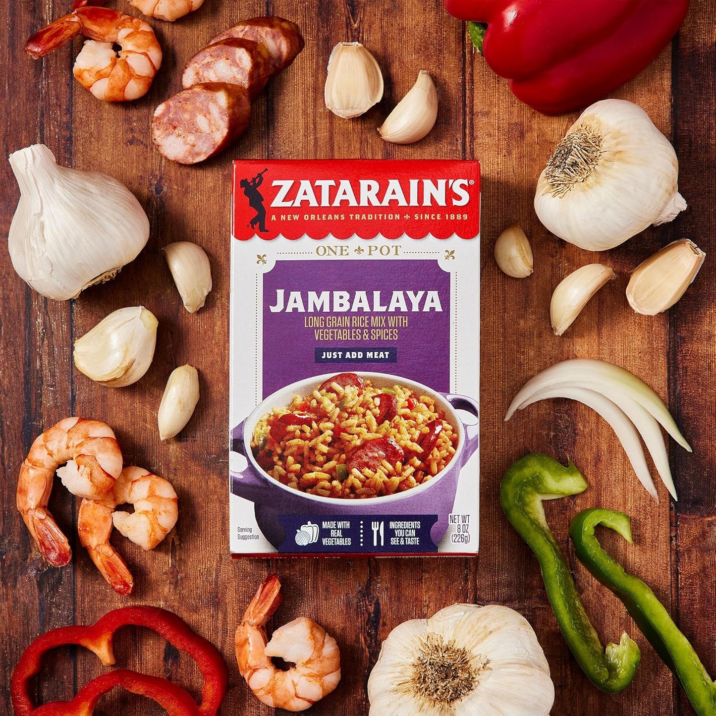 Zatarain's Jambalaya Rice Mix – Stocking Stuffer and Holiday Pantry Gift for Busy Home Chefs