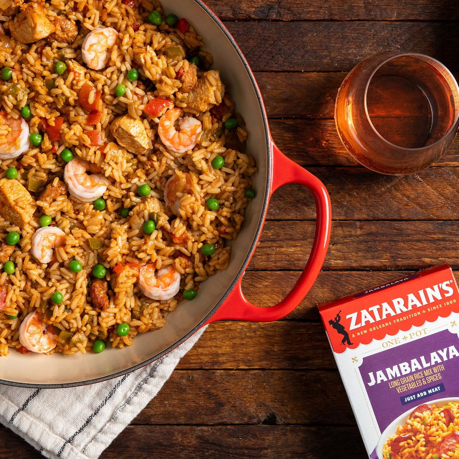 Zatarain's Jambalaya Rice Mix – Stocking Stuffer and Holiday Pantry Gift for Busy Home Chefs
