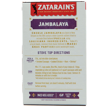Zatarain's Jambalaya Rice Mix – Stocking Stuffer and Holiday Pantry Gift for Busy Home Chefs