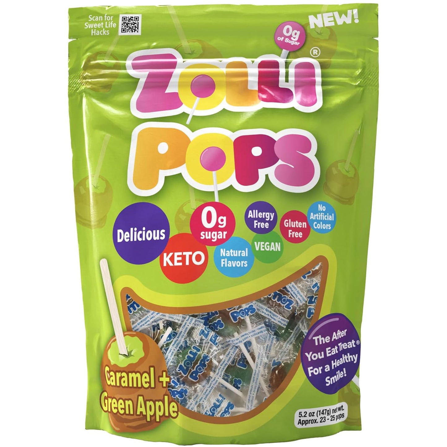 Zollipops Kid-Friendly Hard Candy – Vegan, Dairy-Free Lollipops for Playroom, Nursery, and Easter Egg Filling